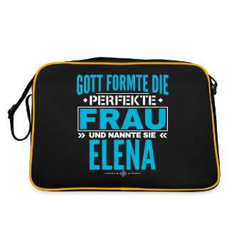 Elena Nom Design - Sac Retro - noir/or - Dos