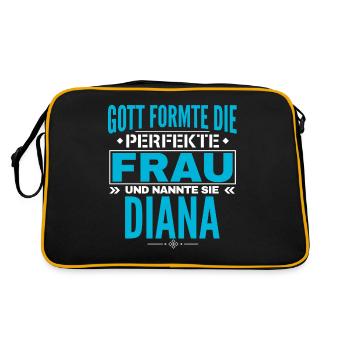 Diana Name Design - Retro Bag - black/gold - Back