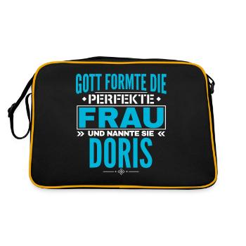 Conception du nom Doris - Sac Retro - noir/or - Dos
