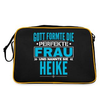 Conception du nom Heike - Sac Retro - noir/or - Dos