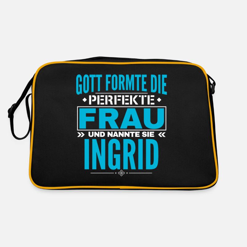 Ingrid Name Design Retro Tasche