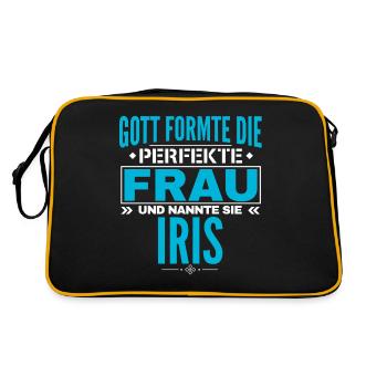 Iris Name Design - Retro Bag - black/gold - Back