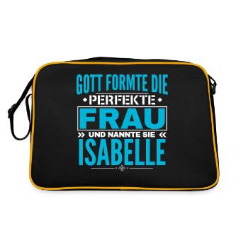 Isabelle Name Design - Retro Bag - black/gold - Back