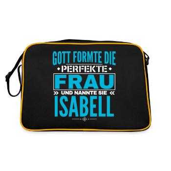 Isabell Name Design - Retro Bag - black/gold - Back