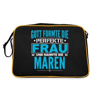 Conception du nom Maren - Sac Retro - noir/or - Dos