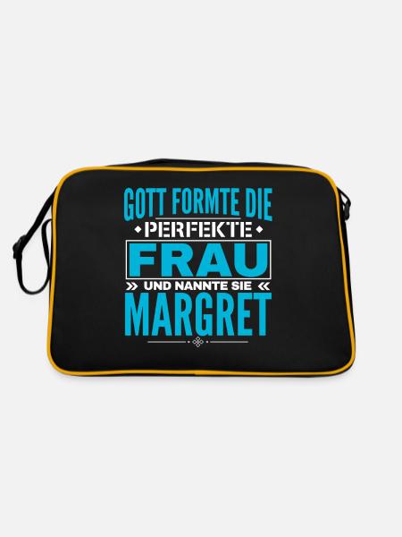 Conception du nom Margret - Sac Retro - noir/or - Dos