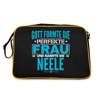 Neele Name Design - Retro Bag - black/gold - Back