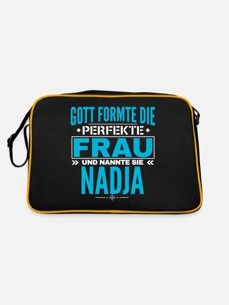Conception du nom Nadja - Sac Retro - noir/or - Dos