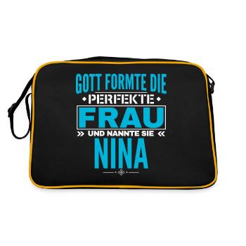 Nina Name Design - Retro Bag - black/gold - Back