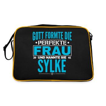 Sylke Name Design - Retro Bag - black/gold - Back