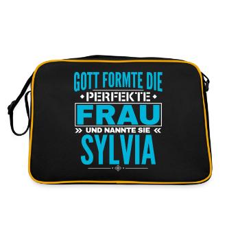 Sylvia Design de nom - Sac Retro - noir/or - Dos