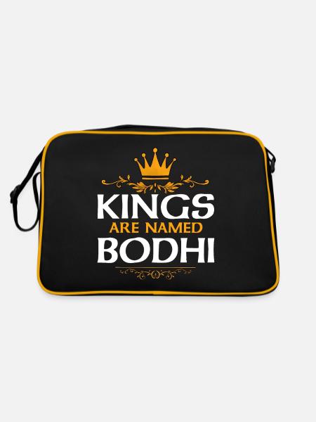 Bodhi - Retro Tasche - Schwarz/Gold - Hinten