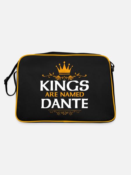 Dante - Retro Bag - black/gold - Back