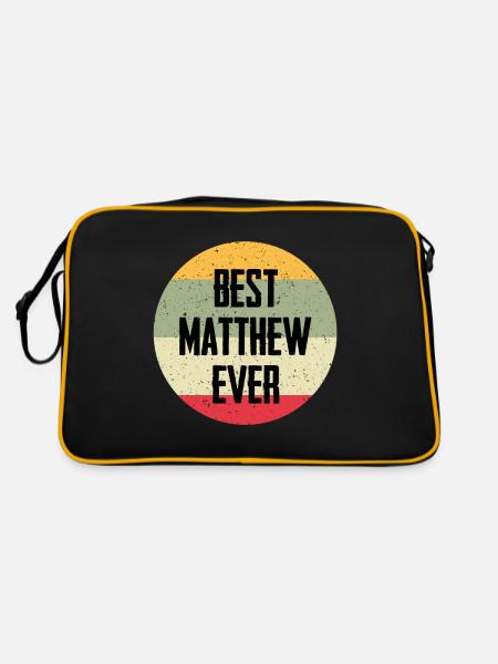 Best Matthew Ever - Retro Bag - black/gold - Back