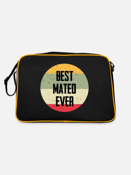 Le meilleur Mateo de tous les temps - Sac Retro - noir/or - Dos