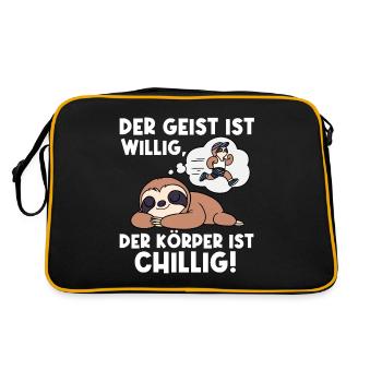 L’ est bien disposé, le corps est froid - Sac Retro - noir/or - Dos