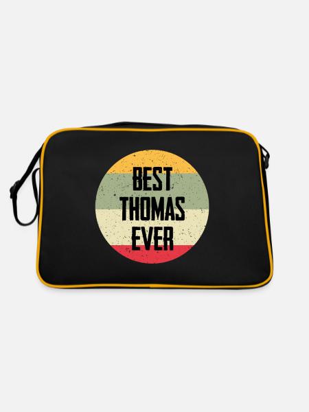 Le meilleur Thomas de tous les temps - Sac Retro - noir/or - Dos