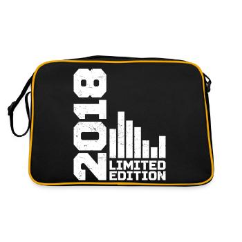 Vintage 2018 Geburtstagsgeschenk 2018 Baujahr 2018 - Retro Tasche - Schwarz/Gold - Hinten