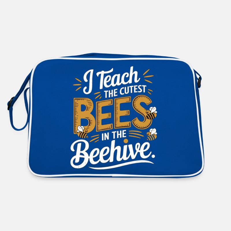 I Teach The Cutest Bees In The Beehive 12 Retro Tasche