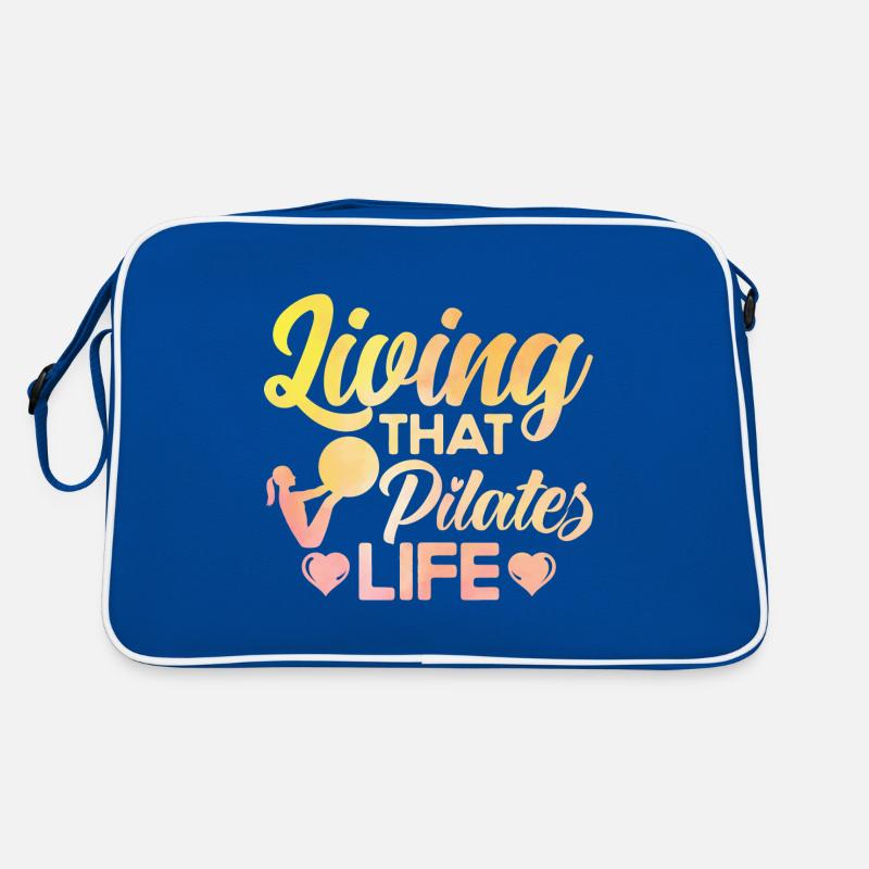 Pilates Das Pilates Leben leben Geschenk Retro Tasche