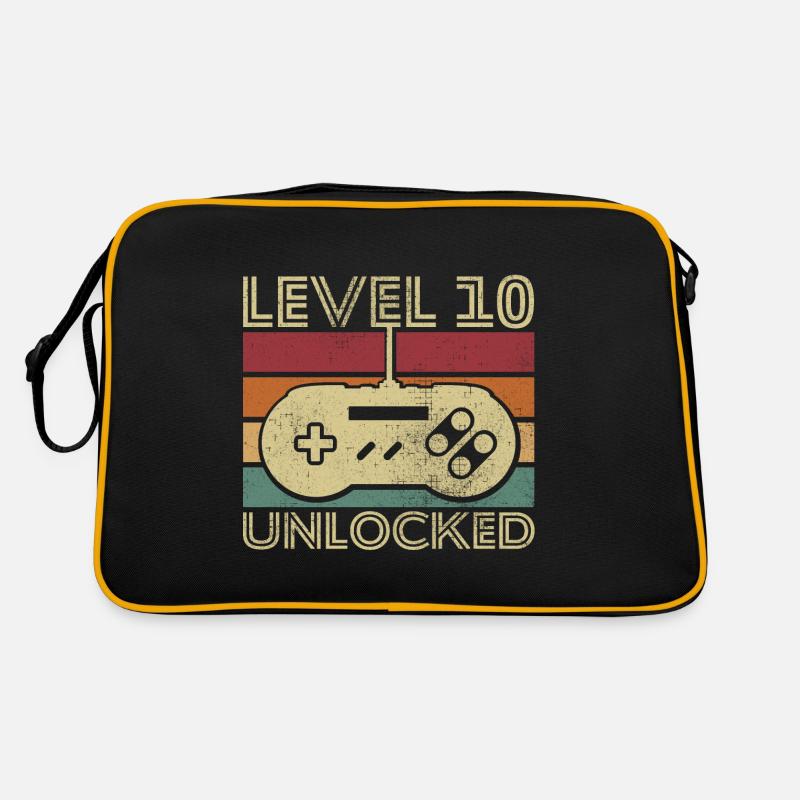 Level 10 unlocked Birthday Gift 10 years Retro Bag