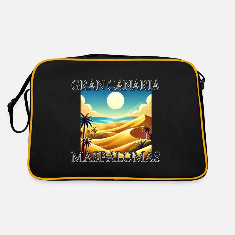 Maspalomas Dunes Beach Desert Gran Canaria Retro Bag