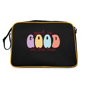 God is good, always - Retro Bag - black/gold - Back