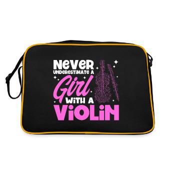 Violoniste Orchestre violoniste Amateur de violon - Sac Retro - noir/or - Dos