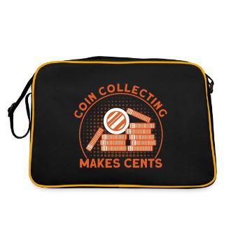 Collection de pièces Collection de pièces Collection de pièces de monnaie Numismatique - Sac Retro - noir/or - Dos