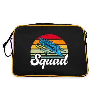 Cadeau d’aviron rameur d’équipe rower - Sac Retro - noir/or - Dos