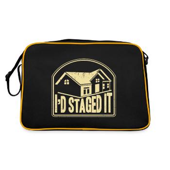 House presentation interior design interior designer Ge - Retro Bag - black/gold - Back