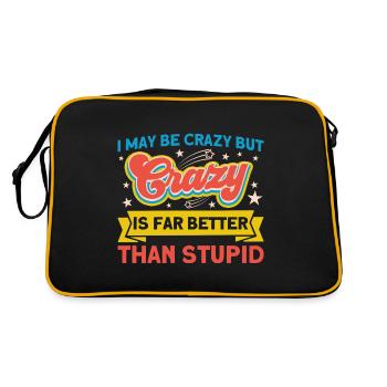 Sarcasme Sarcastique Ironie Cadeau - Sac Retro - noir/or - Dos