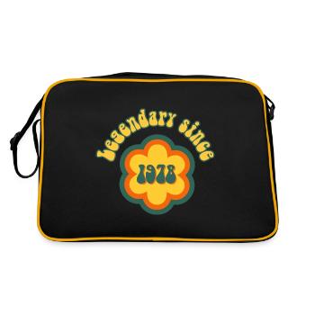 Legendary since 1978 Birthday Retro - Retro Bag - black/gold - Back