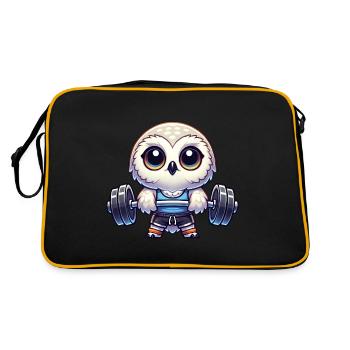 Owl Snow Owl Fitness Workout Barbell - Retro Bag - black/gold - Back