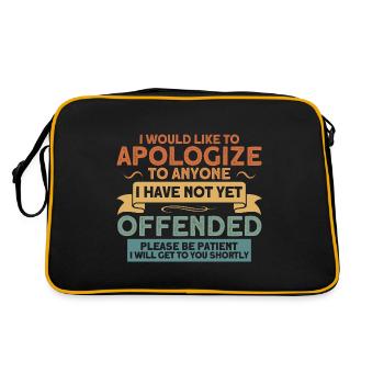 Ironie Humour Noir Cadeau Sarcastique - Sac Retro - noir/or - Dos