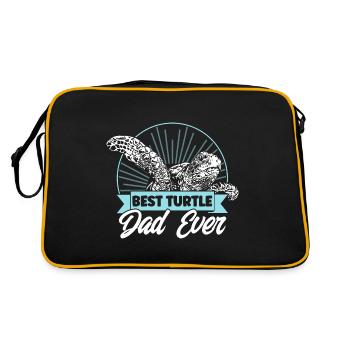 Tortues de mer Amoureux des tortues Schildkrö - Sac Retro - noir/or - Dos