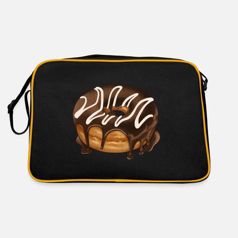 Beignet avec illustration de pâte glacée Sac Retro