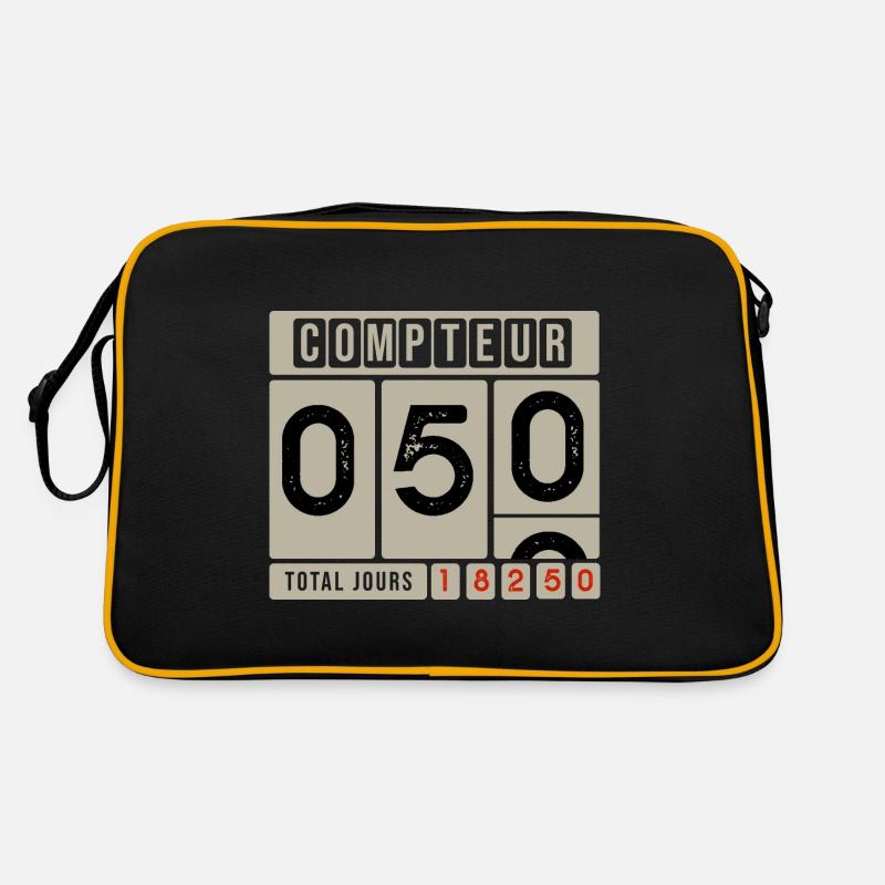 50 YEARS ON THE COUNTER Gift ideas 50th anniversary Retro Bag