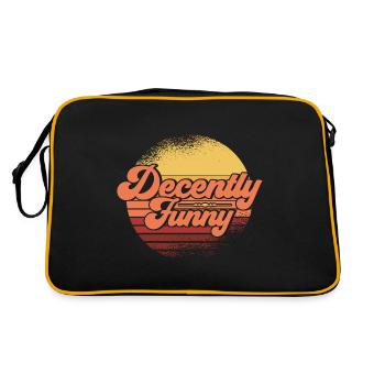 Black Humor Sarcasm Irony Gift - Retro Bag - black/gold - Back