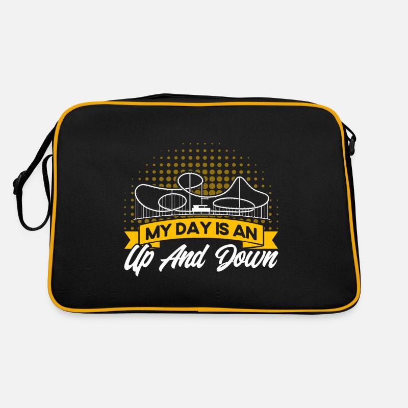 Wooden Roller Coaster Theme Park Roller Coaster Gift Retro Bag