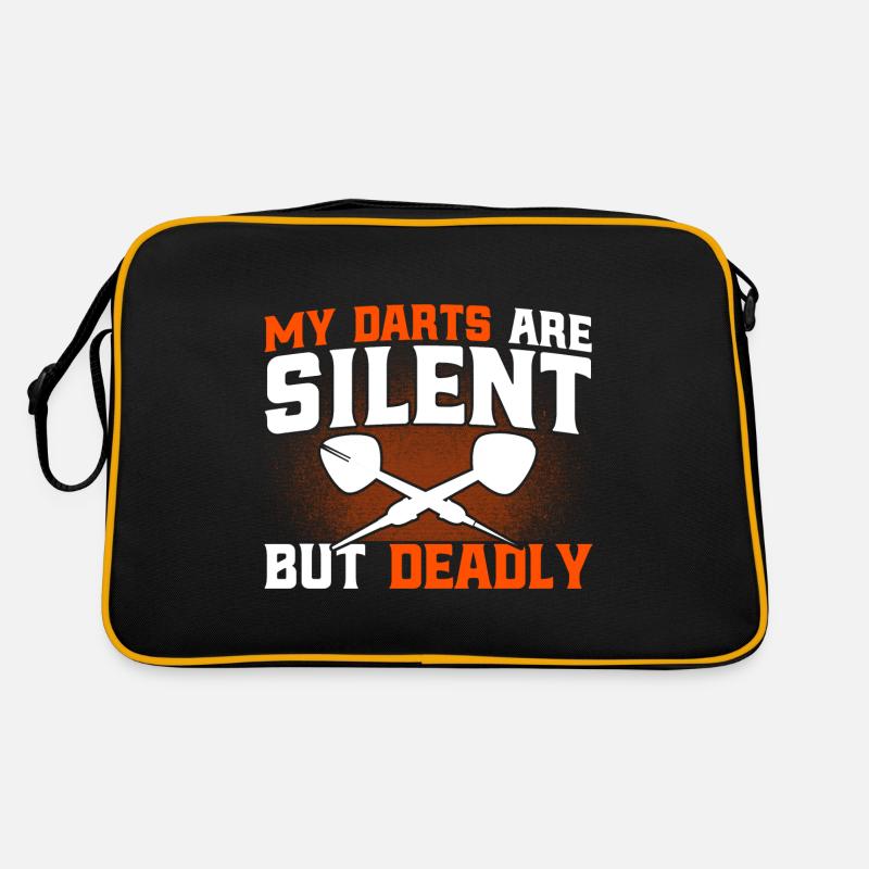 Darts Dartscheibe Dart werfen Geschenk Retro Tasche