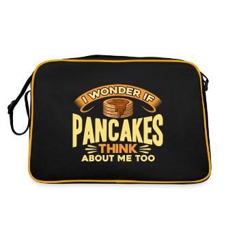 Pancakes Lovers Pancakes Pancakes Day - Sac Retro - noir/or - Dos