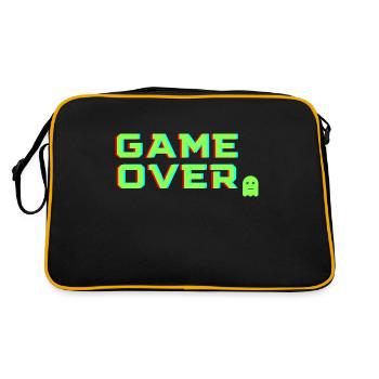 Game over - Sac Retro - noir/or - Dos