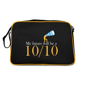 Mon avenir sera un 10/10 - Sac Retro - noir/or - Dos