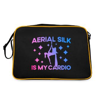 Aérien Soie Yoga Aérien Gymnastes Yoga Aérien G - Sac Retro - noir/or - Dos