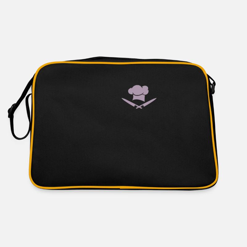 Koch Messer Kochmütze Pocket Design Retro Tasche