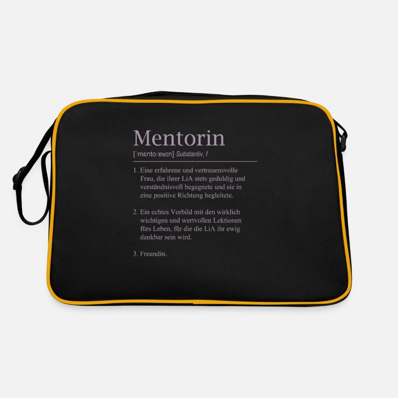 LiA Mentorin Geschenk Definition Retro Tasche
