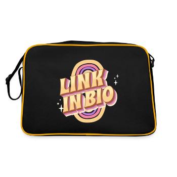 Lien dans Bio - Rainbow - Sac Retro - noir/or - Dos