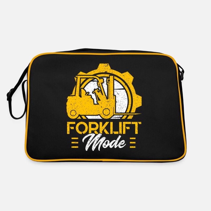 Gabelstaplerfahrer Gabelstapler-Modus Geschenk Retro Tasche