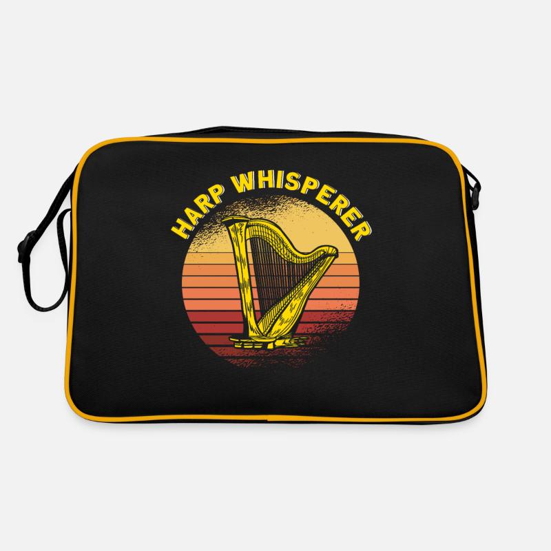 Harfenist Harfenflüsterer Geschenk Retro Tasche